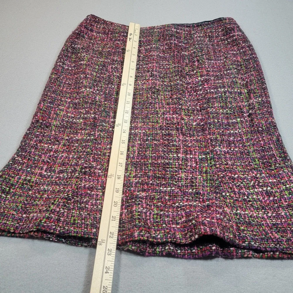 Talbots Petites‎ Tweed Skirt Knee Length Multicolor Career Office Women's 10P